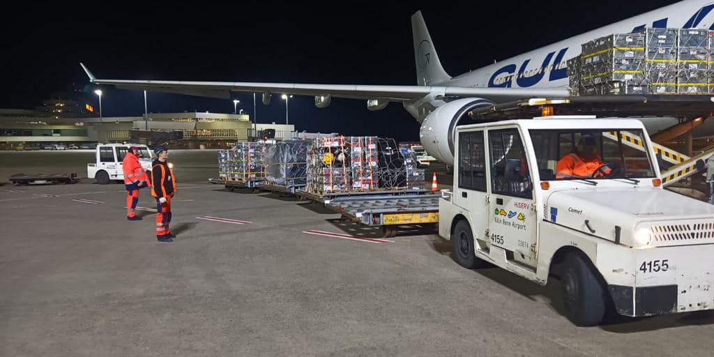 37.000 kg Humanitarian Aid for Türkiye Balkan Air Aviation